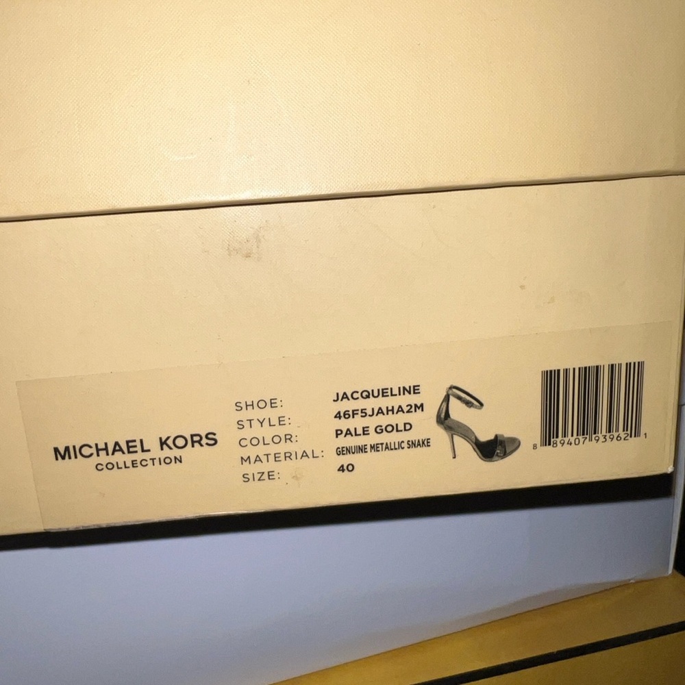 Michael Kors Shimmering Gold Heels - Picture 3 of 5